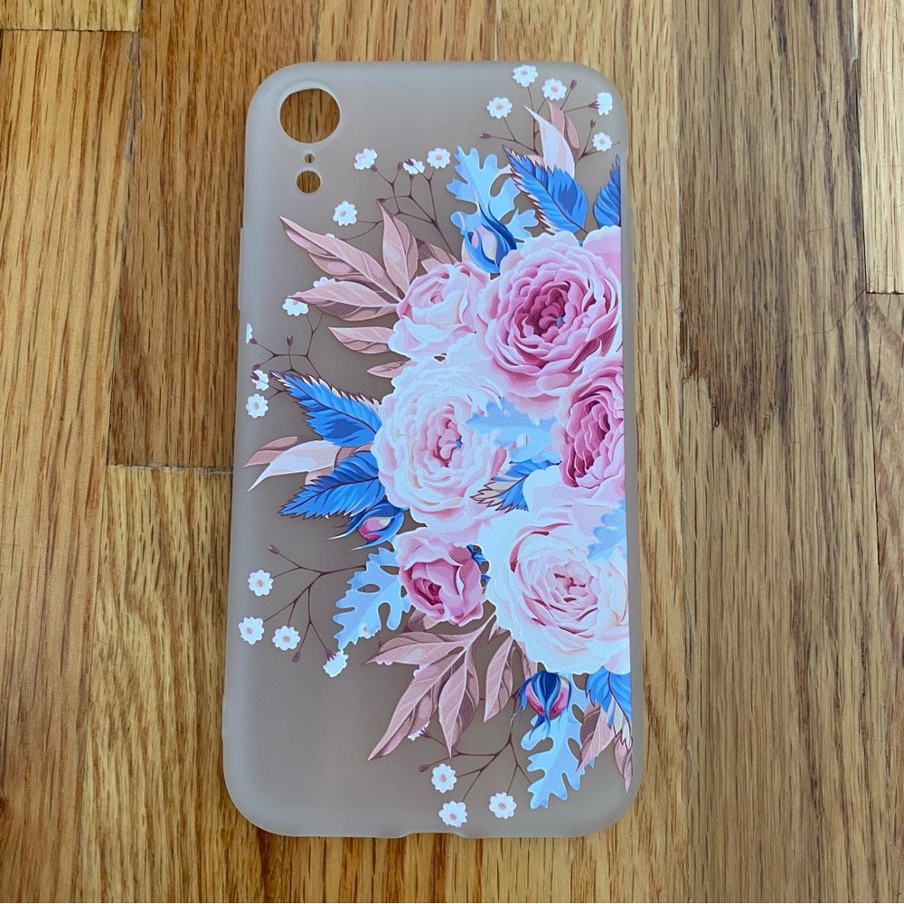 iPhone XR Floral Phone Case Frosted Phone Cover